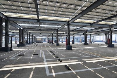 鋼結構停車場涂漆施工照片 鋼結構鋼結構停車場設計 第1張 鋼結構停車場涂漆施工照片 鋼結構鋼結構停車場設計 第1張