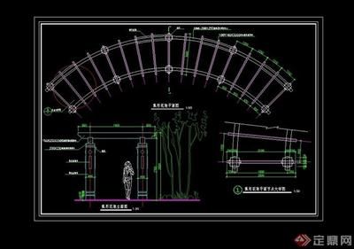 景觀廊架剖面圖片 建筑施工圖施工 第3張 景觀廊架剖面圖片 建筑施工圖施工 第3張