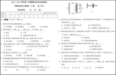 房屋建筑鋼結構設計期末考試 結構砌體設計 第5張 房屋建筑鋼結構設計期末考試 結構砌體設計 第5張