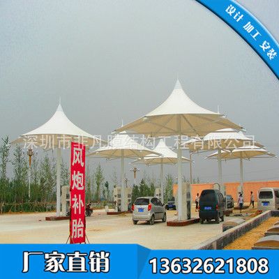 加油站上面的棚叫什么 鋼結構門式鋼架施工 第2張