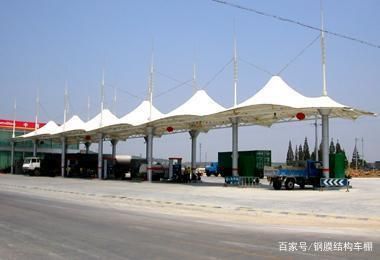 加油站的頂棚是什么結構(加油站頂棚的結構類型) 鋼結構玻璃棧道施工 第4張 加油站的頂棚是什么結構(加油站頂棚的結構類型) 鋼結構玻璃棧道施工 第4張
