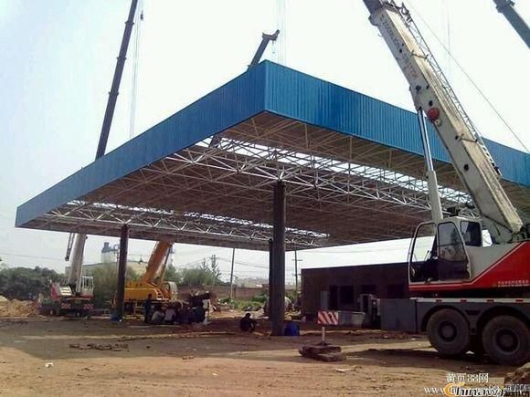 加油站頂棚鋼架圖片(加油站頂棚鋼架施工圖) 裝飾工裝施工 第4張 加油站頂棚鋼架圖片(加油站頂棚鋼架施工圖) 裝飾工裝施工 第4張