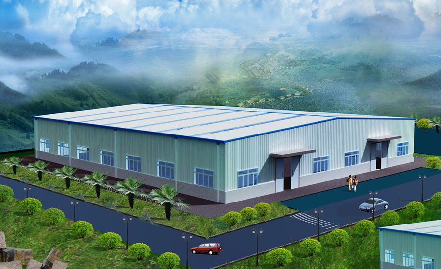 2層鋼結構廠房效果圖（2層鋼結構廠房圖紙資源） 裝飾工裝施工 第2張