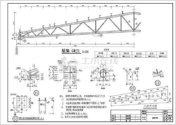 梯形鋼屋架設計施工圖紙圖片 建筑方案施工 第2張 梯形鋼屋架設計施工圖紙圖片 建筑方案施工 第2張