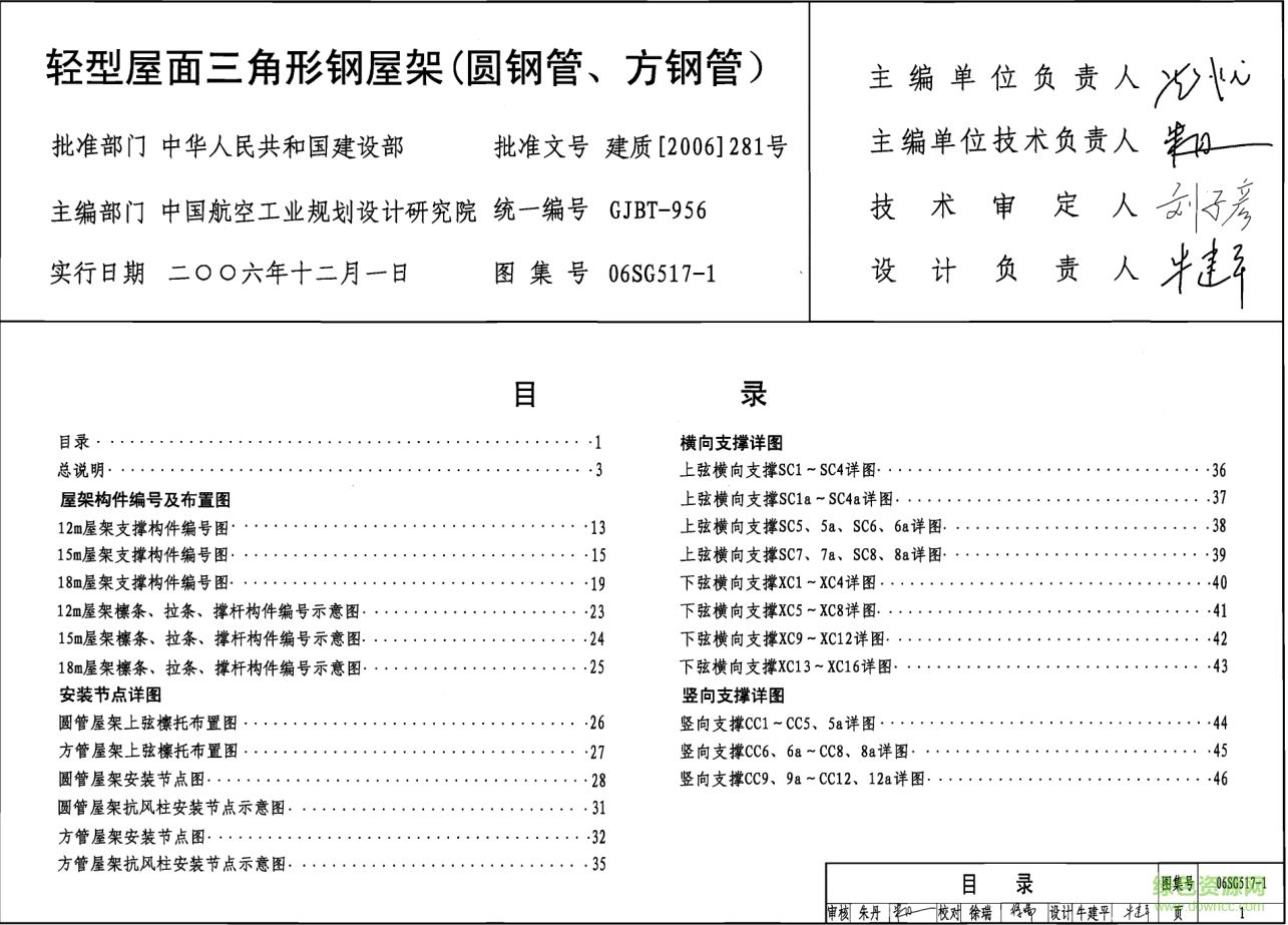 輕型屋面三角形鋼屋架圖集（輕型屋面三角形鋼屋架圖集是什么？） 鋼結構蹦極設計 第2張