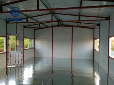 彩鋼房鋼架結構搭建圖片(彩鋼房搭建流程包括以下幾個步驟:彩鋼房鋼結構搭建方法參考) 鋼結構鋼結構停車場設計 第5張 彩鋼房鋼架結構搭建圖片(彩鋼房搭建流程包括以下幾個步驟:彩鋼房鋼結構搭建方法參考) 鋼結構鋼結構停車場設計 第5張