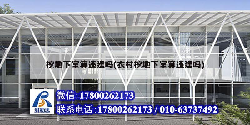挖地下室算違建嗎(農(nóng)村挖地下室算違建嗎) 結(jié)構(gòu)電力行業(yè)設(shè)計