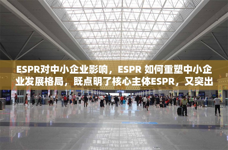 ESPR對中小企業影響，ESPR 如何重塑中小企業發展格局，既點明了核心主體ESPR，又突出了其對中小企業的影響這一關鍵內容，重塑……格局這樣的表述也增添了一種動態感和重要性，容易引發讀者對 ESPR 在中小企業領域作用的深入探究興趣，