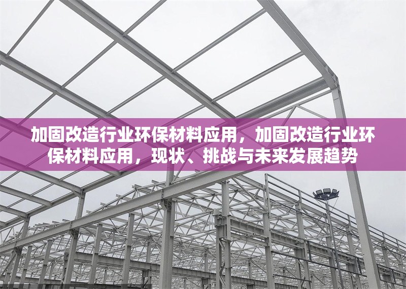 加固改造行業環保材料應用，加固改造行業環保材料應用，現狀、挑戰與未來發展趨勢