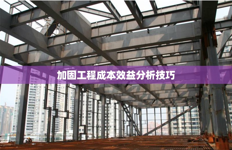 加固工程成本效益分析技巧