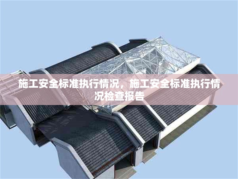 施工安全標準執行情況，施工安全標準執行情況檢查報告
