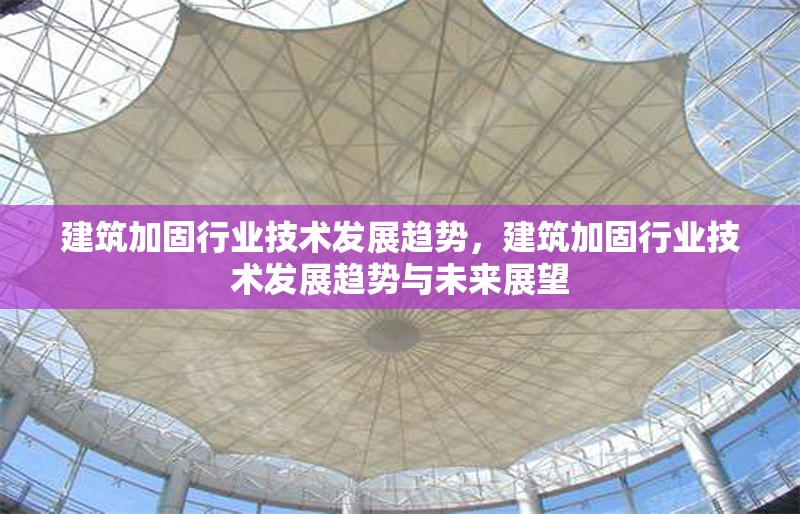 建筑加固行業(yè)技術(shù)發(fā)展趨勢，建筑加固行業(yè)技術(shù)發(fā)展趨勢與未來展望