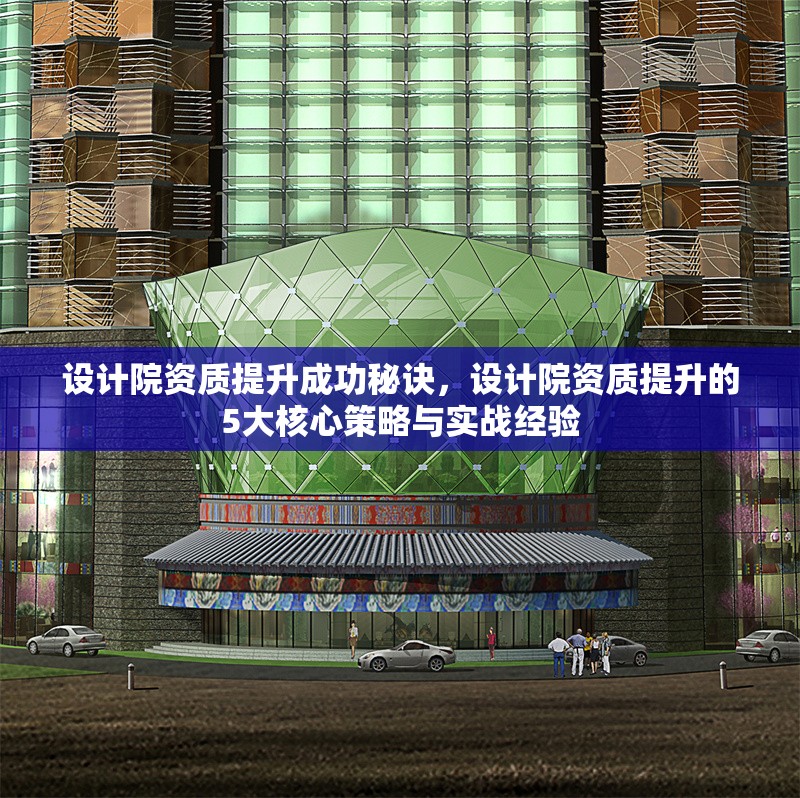 設計院資質提升成功秘訣，設計院資質提升的5大核心策略與實戰經驗